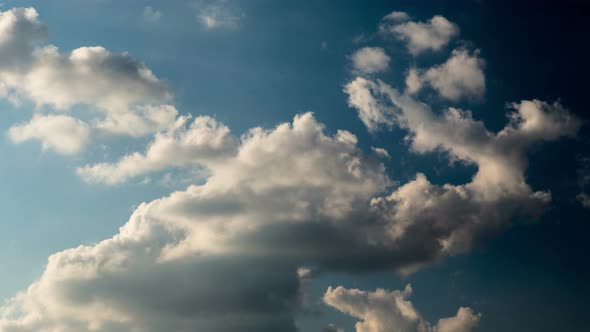 Dark Storm Clouds Before Rain. Time Lapse