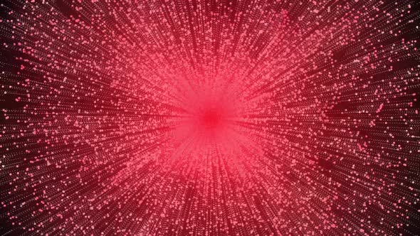 Abstract Explosion Of Fireworks Particle Red Color Background