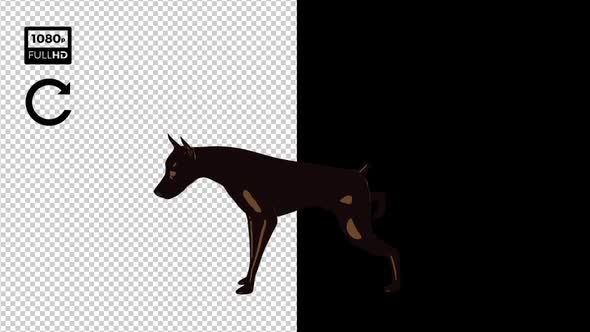 2D Cartoon Doberman Pack