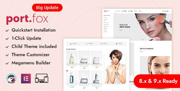 Portfox - Cosmetics, Spa & Beauty Care Prestashop Responsive Theme