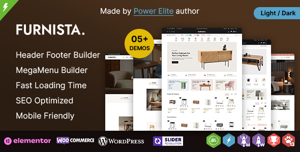 Furnista - Furniture Store and Home Decor Interior WooCommerce Theme