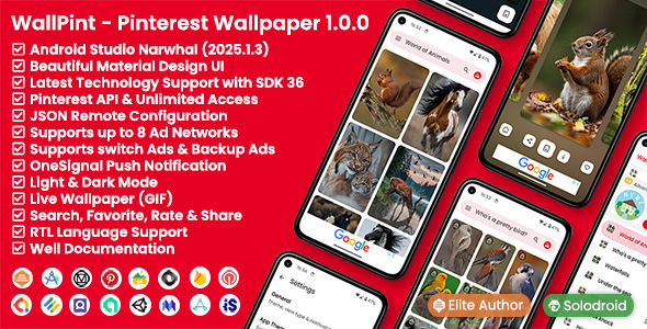 WallPint – Pinterest Wallpaper App - Pinterest API