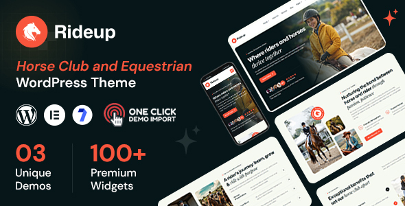 Rideup - Horse Club and Equestrian WordPress Theme