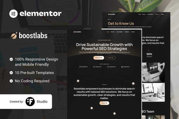 Boostlabs – SEO & Digital Marketing Elementor Template Kit