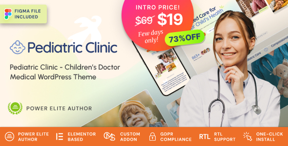 Pediatric Clinic - Children’s & Family Doctor Medical WordPress Theme