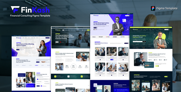 FinKash - Financial Consultancy Services Figma Template