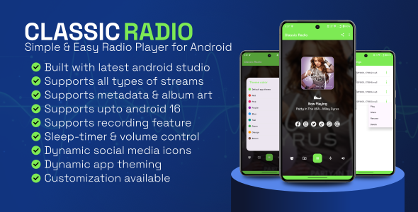 Classic Radio | Simple and Easy Radio Player for Android