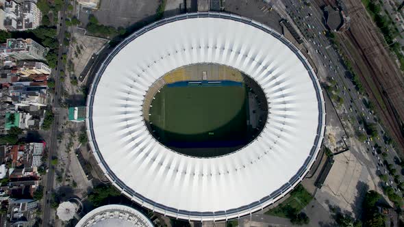 Cityscape of Rio de Janeiro Brazil. Stunning landscape of sports centre at city