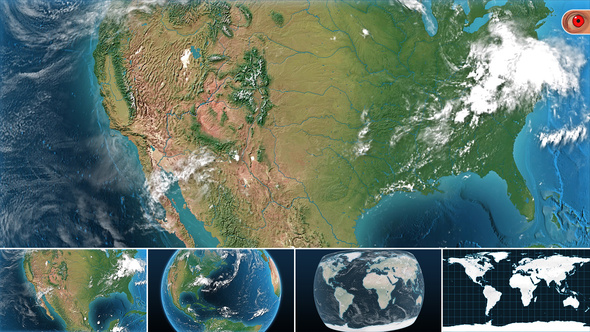 Earth to World Map