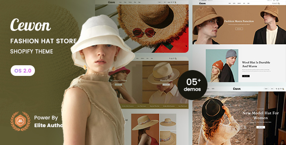 Cewon - Fashion Hat Store Shopify 2.0 Theme