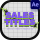 Sales Titles Animation - VideoHive Item for Sale
