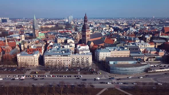 Riga Old Town 4k