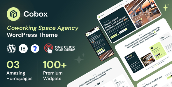 Cobox - Coworking Space Agency WordPress Theme
