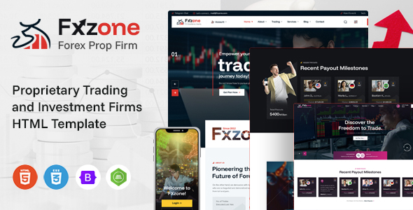 Fxzone - Forex Prop Firm HTML Template