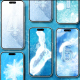 Ice Frost Snowflakes Christmas Vertical Transitions - VideoHive Item for Sale