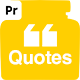 Minimal Quotes Pack for Premiere Pro - VideoHive Item for Sale
