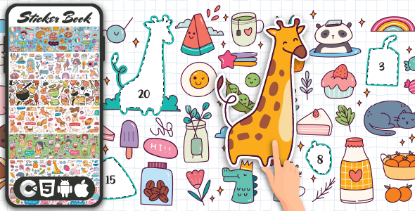 My Sticker Book - HTML5 Game, Construct 3