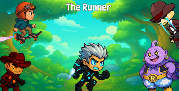The Runner - Full iOS & Android Game + In-App Purchases + AdMob
