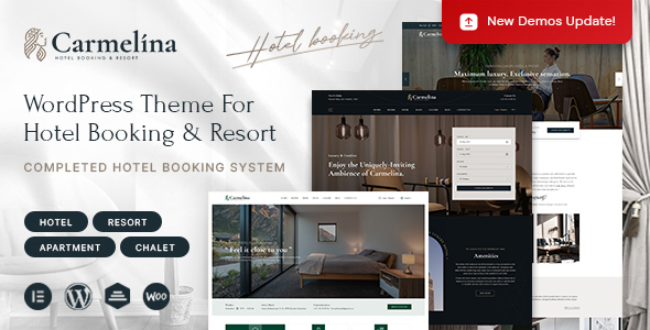 Carmelina - Hotel Booking WordPress Theme