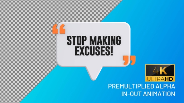 Stop Making Excuses