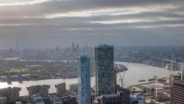 timelapse london city skyline skyscrapers architecture england urban