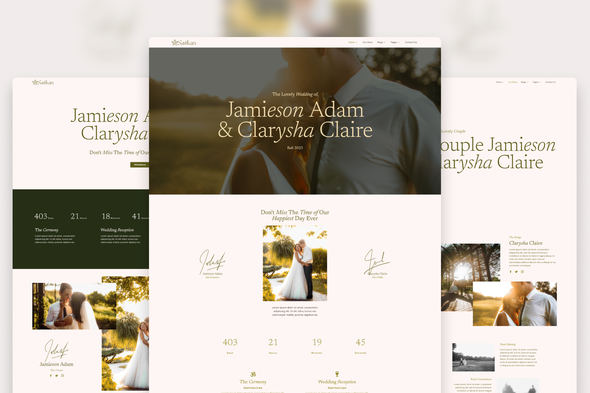 Sahkan - Wedding Invitation & Gallery Elementor Template Kit