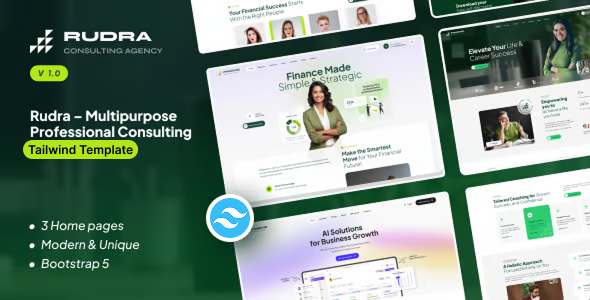 Rudra – Business Consulting Tailwind CSS Template
