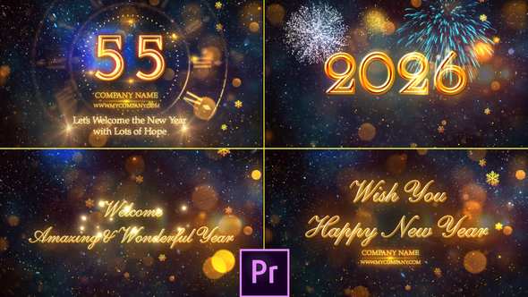New Year Countdown 2026 - Premiere Pro