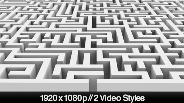 Entrance to a Maze or Labyrinth Puzzle - 2 Styles