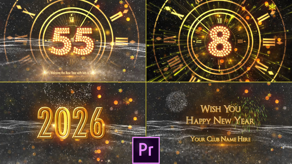 New Year Countdown 2026 - Premiere Pro