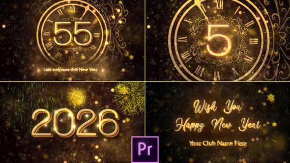 New Year Countdown 2026 - Premiere Pro
