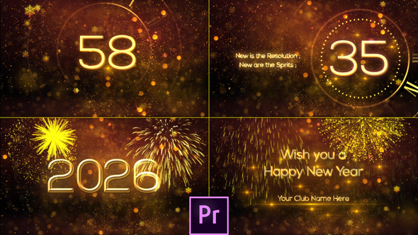 New Year Countdown 2026 - Premiere Pro