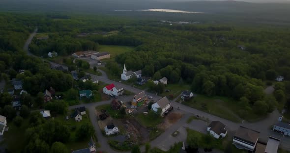 Small Town Aerials of Lake Hebron, Maine