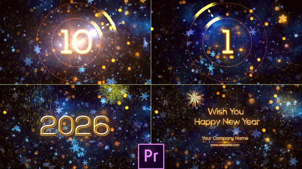 New Year Countdown 2026 - Premiere Pro