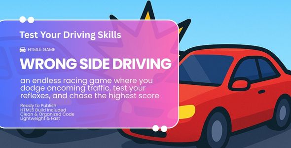 Wrong Side Driving - HTML5 Casual Racing Game
