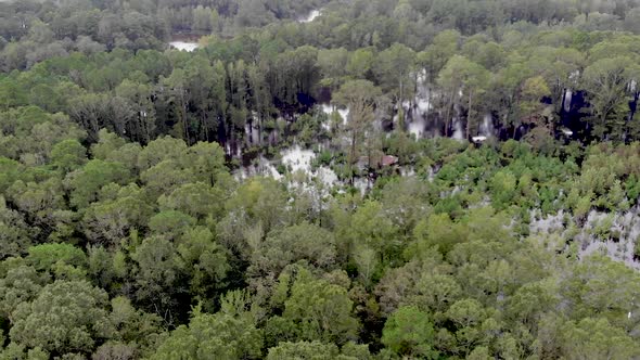 river flooding footage from hurricane Florence in North Carolina