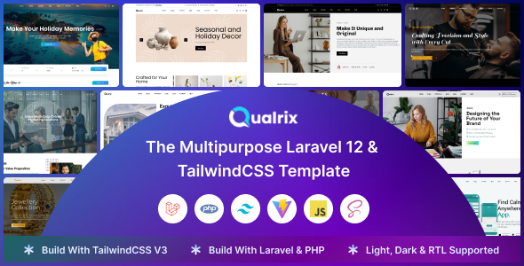 Qualrix - The Multipurpose Laravel 12 Template