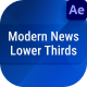 Modern News Lower Thirds - VideoHive Item for Sale