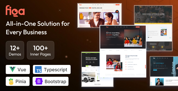 Figa - Multipurpose Vue Template for SaaS, Startup & Agency