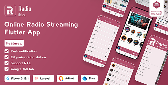 Radio Online - Flutter Full App