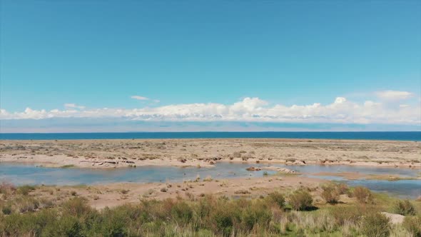 The Issyk-kul Lake. Kyrgyzstan, Central Asia