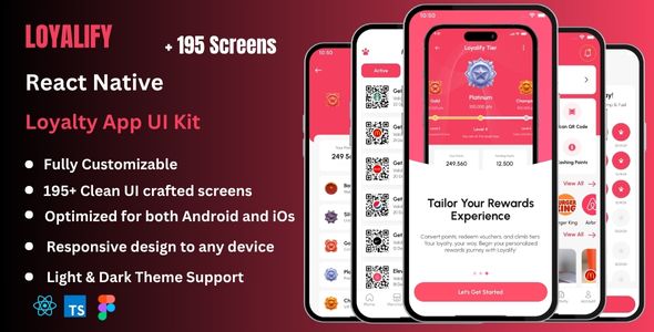 Loyalify - Loyalty React Native CLI App Ui Kit