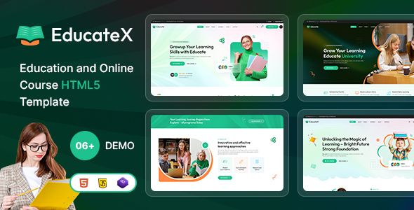 EducateX – Education & Online Course HTML5 Template