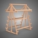 Wooden Wood Stand Frame Display Rack Storage Arm Shelf Diy Unit - 3DOcean Item for Sale