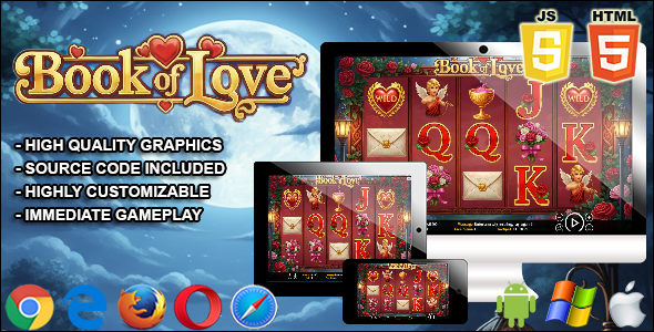 Book of Love - HTML5 Slot Machine