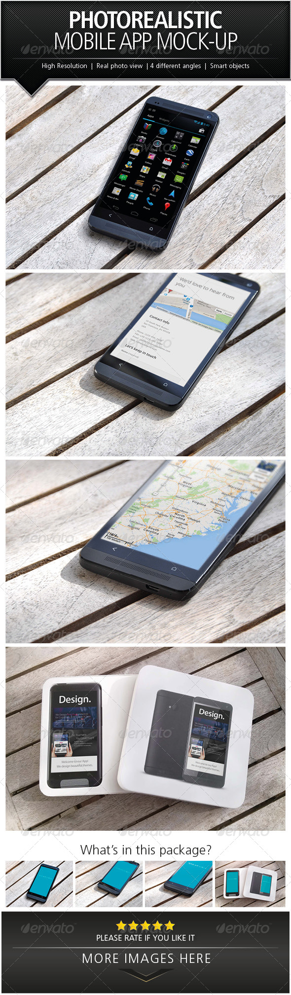 Photorealistic Mobile App Mock-Up