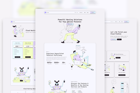 Hostogo - Hosting Provider Elementor Template Kit