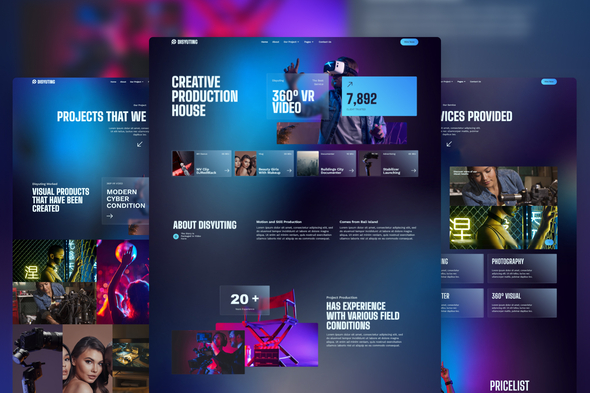 Disyuting - Production House Elementor Template Kit