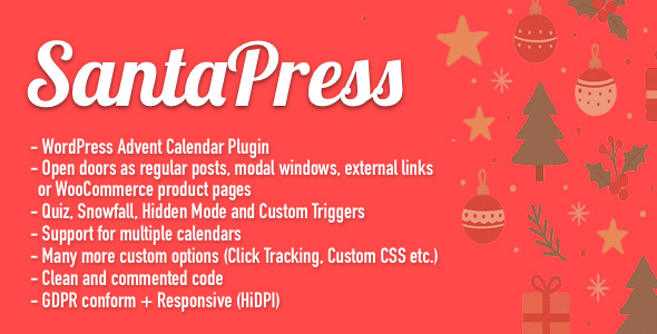 SantaPress - WordPress Advent Calendar Plugin & Quiz