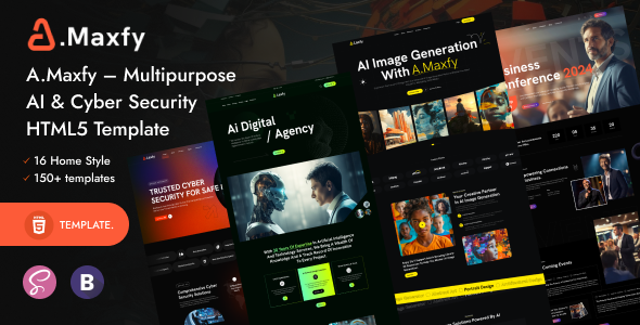 A.Maxfy – Multipurpose AI & Cyber Security HTML5 Template